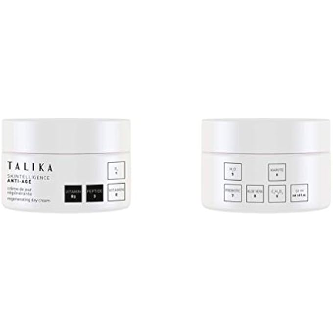 Talika SKINTELLIGENCE ANTIAGE REGENERATING DAY CREAM MOISTURISING AND BRIGHTENING FACE MOISTURISER FOR FIRM, PROTECTED COMFORTABLE SKIN 50 ML CONTAINER - Image 1
